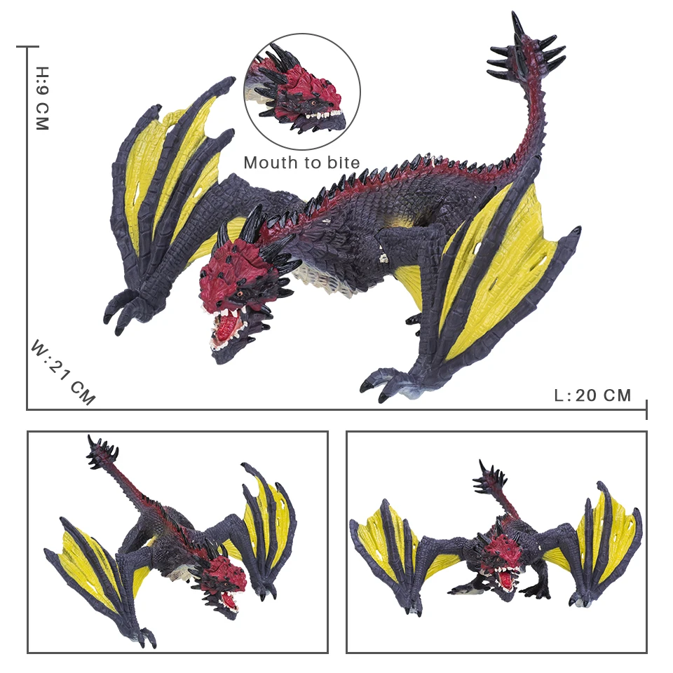 Original Savage 3D Magic Dragon Mythos Drache Tiere Modell Feuer Bull Octopus Monster Krabbe Action-figuren Kinder Sammlung Spielzeug Geschenk – Detail 22