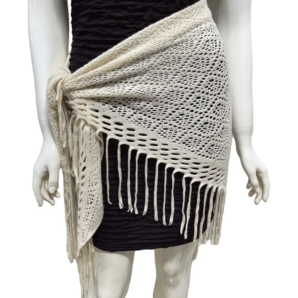 مريلة مثلث الأوشحة شال سماكة مُثبّت كبّاس الخريف الشتاء وشاح محبوك مع شرابات يندبروف مزاجه سترة