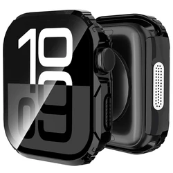 Glass+Cover For Apple Watch Case 9 8 7 6 SE 5 4 iWatch Accessorie Screen Protector Cover Apple watch Serie 45mm 44mm 40mm 41mm