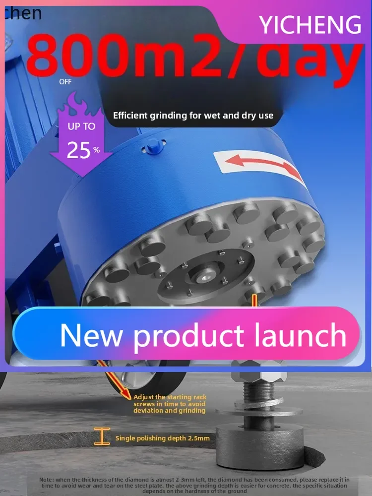 

JX6 terrao machine polishing machine concrete cement floor grinding machine