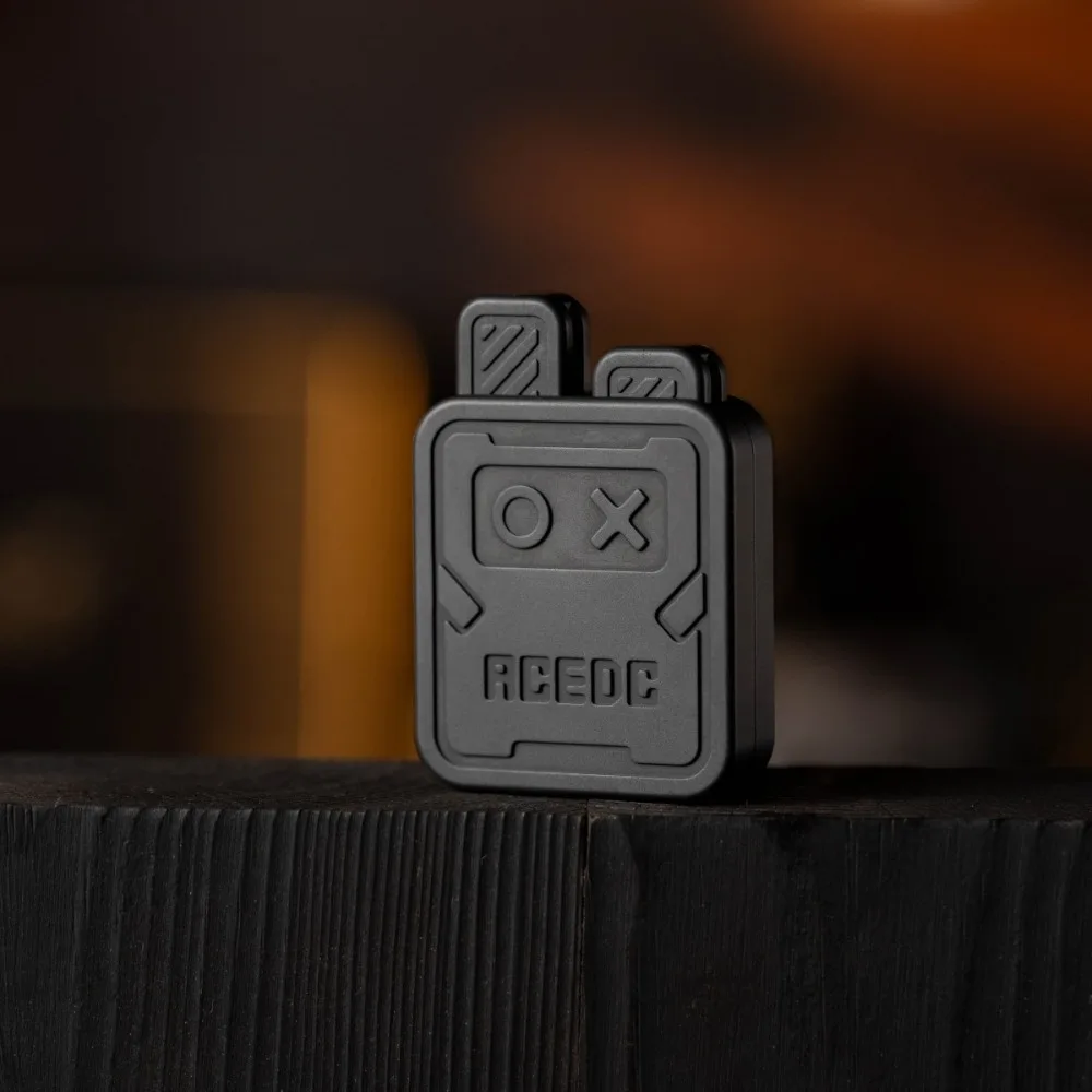 ACEDC Bunny-botón mecánico de Metal con yema del dedo, juguete portátil para aliviar el estrés