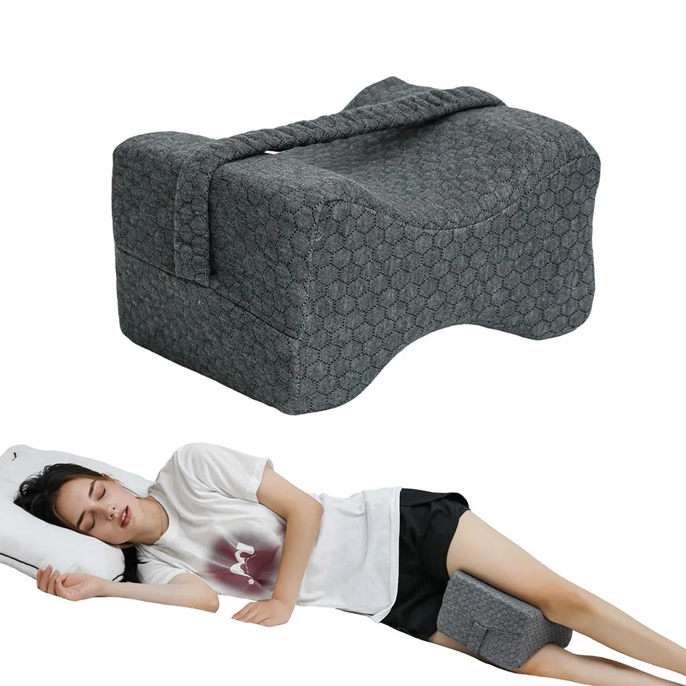 Knee Pillow for Side Sleepers with Straps, Soft Memory Foam Leg & Knee Pillow, memory foam leg pillow for side sleepers