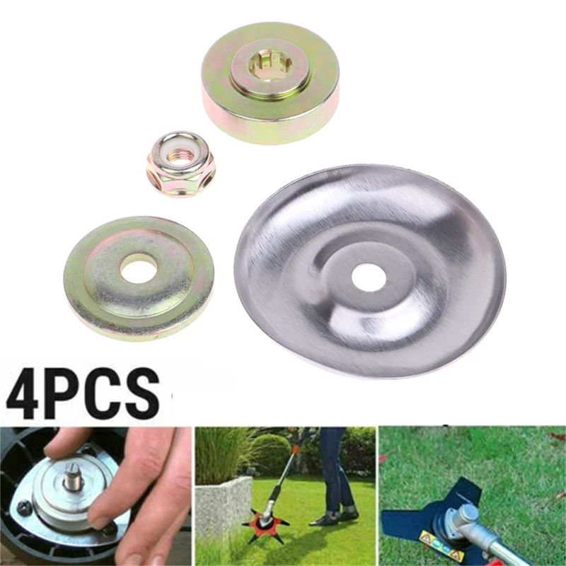 Mower Head Fixed Blade Upper and Lower Gasket Protection Cover Anti-tooth Nut  For Whipper Snipper Trimmer Head Lawn Power Tools