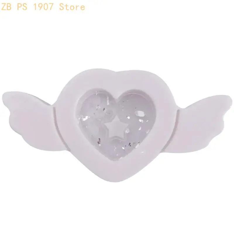 Angel-wing Resin Shaker Mold,Silicone Mould Resin Shaker Molds Resin Epoxy Casting Shaker Mould for DIY Crafts 55KA - view 4