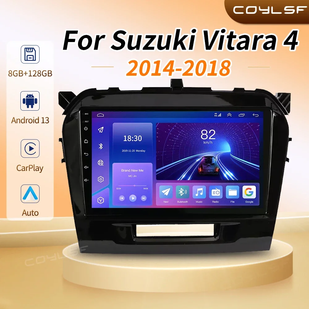 

Android 13 Carplay Auto Car Radio For Suzuki Vitara 2015 2016 2017 2018 2019 Multimedia Video Player Navigation Gps Stereo Audio