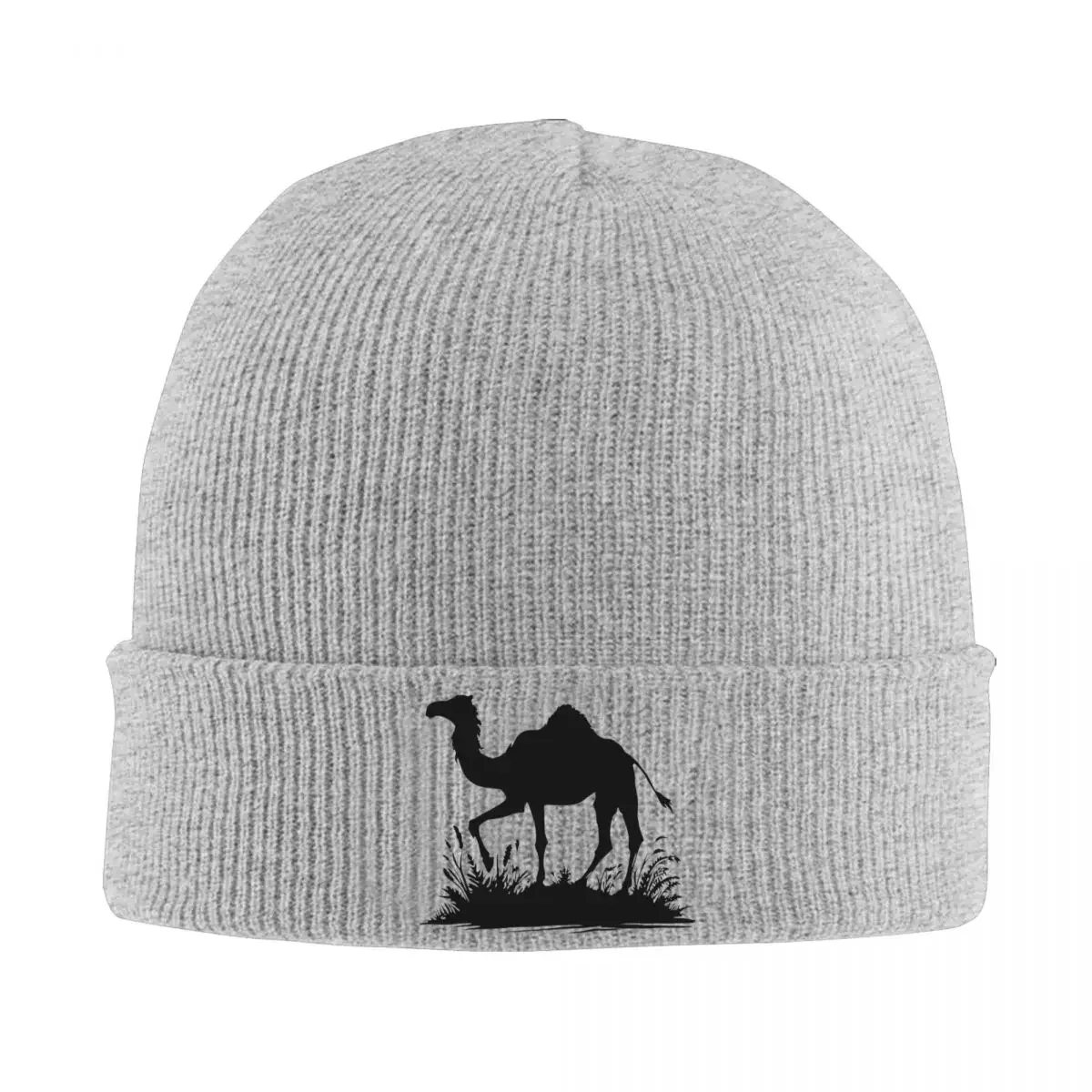 Camels Portraits Knitted Caps Women's Men's Beanie Autumn Winter Hat Acrylic Off Road Vehicle Racing Warm Caps