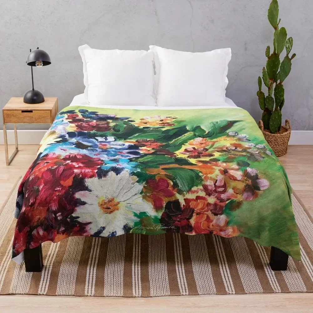 

More flowers from my youth Throw Blanket Warm For Decorative Sofa Soft funny gift Blankets