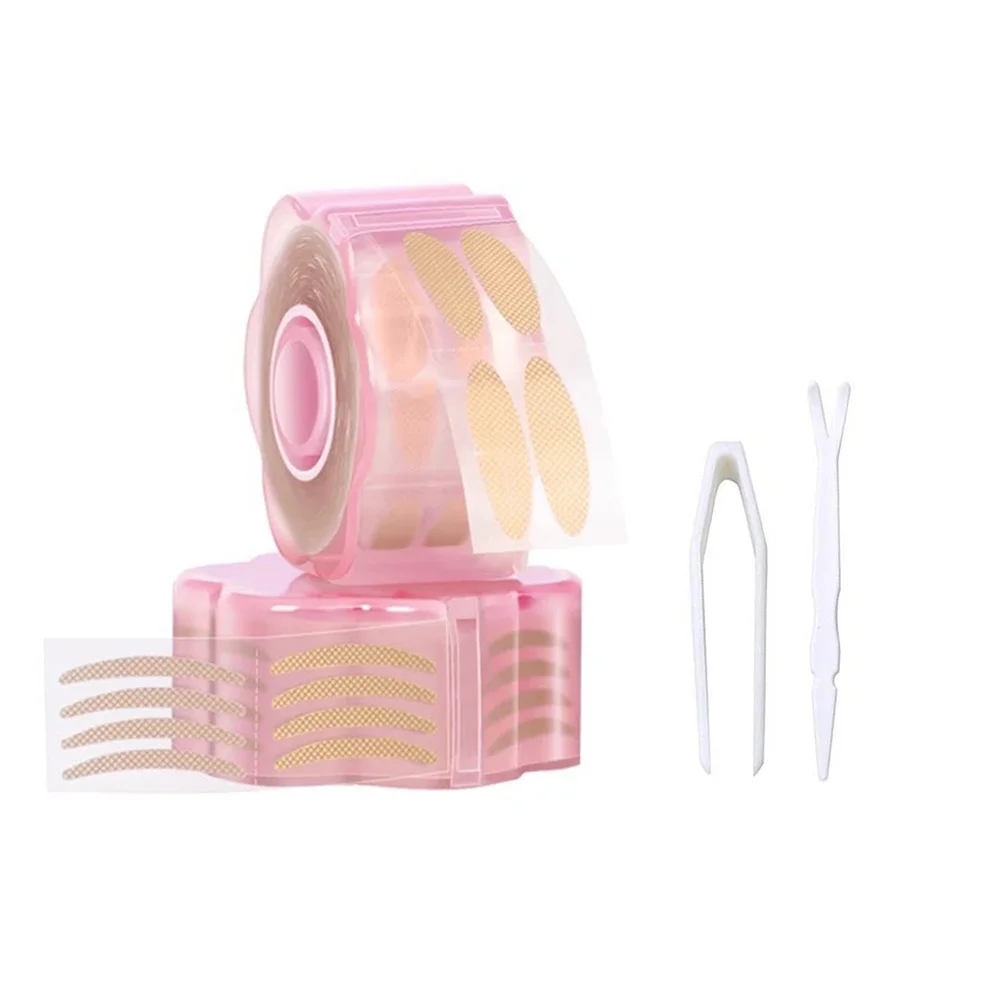 1Set Traceless Double Eyelid Tape Pink Eyelid Sticker Easy Apply Natural Look Comfortable Fit Makeup Tools Female Eye Beauty