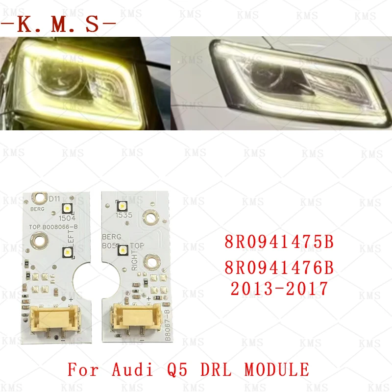 

New For Audi Q5 2013-2018 SQ5 Car Headlight DRL Daytime Running lightAngel Eyes Acrylic guide plate Light Tube Angel Eyes Board