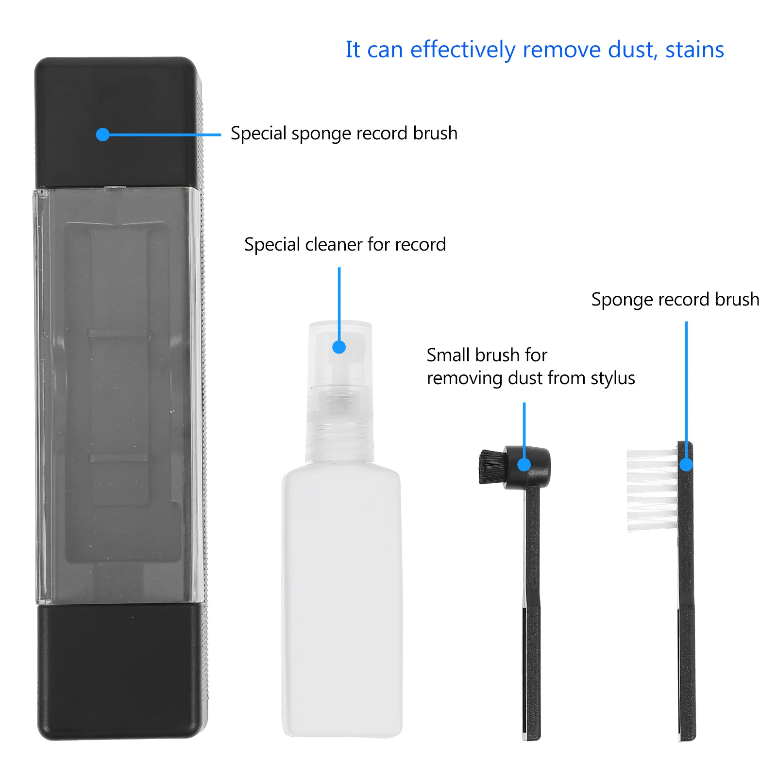 

Vinyl Record Cleaning Kit Quality Brush Protect Records Sound Dust Remover CD Album Turntable Cleaner Tool Portable Audio