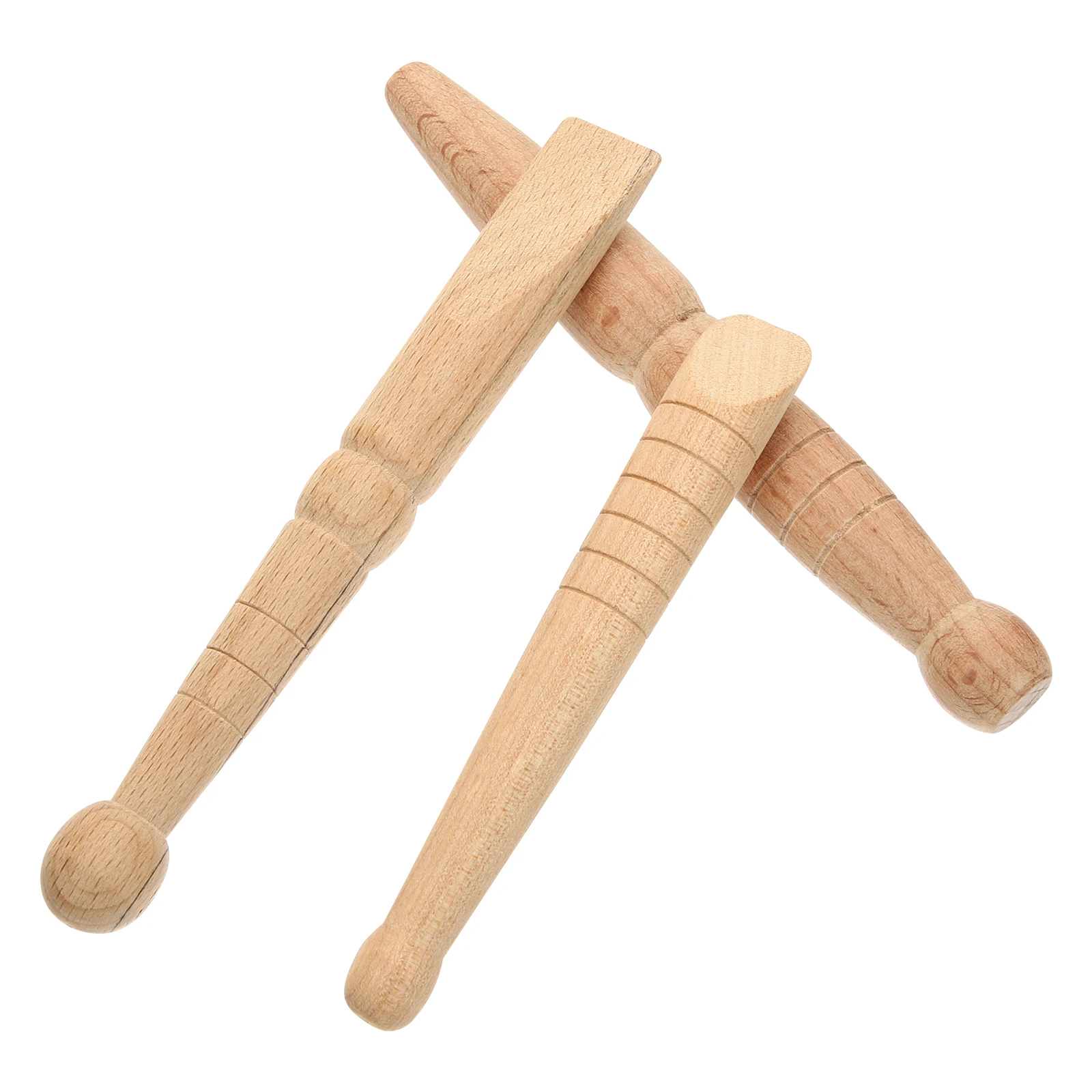 3 pçs vara de massagem de madeira para pé mão corpo acupressão reflexologia ferramenta alívio muscular massageador de madeira natural varas rápidas