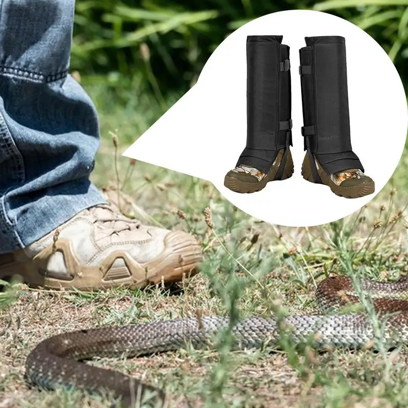 Snake Gaiters Waterproof Anti-Snake Gaiters Snake Chaps Snake Guards Snake Bite Protection Snake Proof Chaps Adjustable Hunting