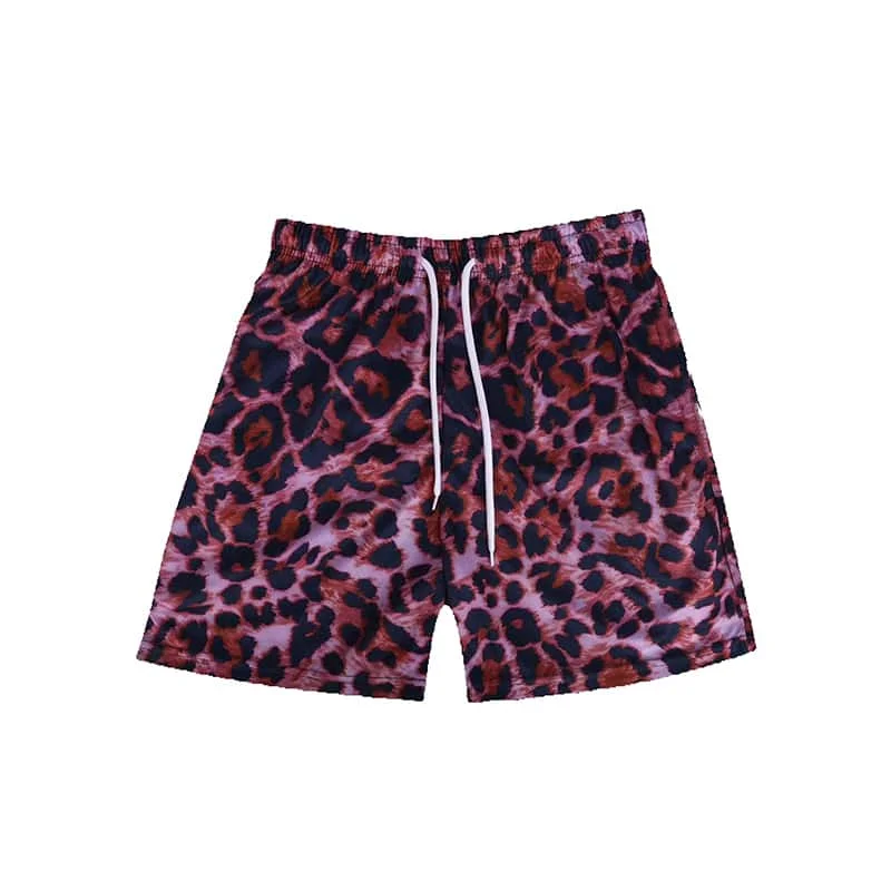 

New Men's and Women's 3D Printed Leopard Print Shorts Casual Sports Breathable and Quick-drying Suitable for Soccer Training
