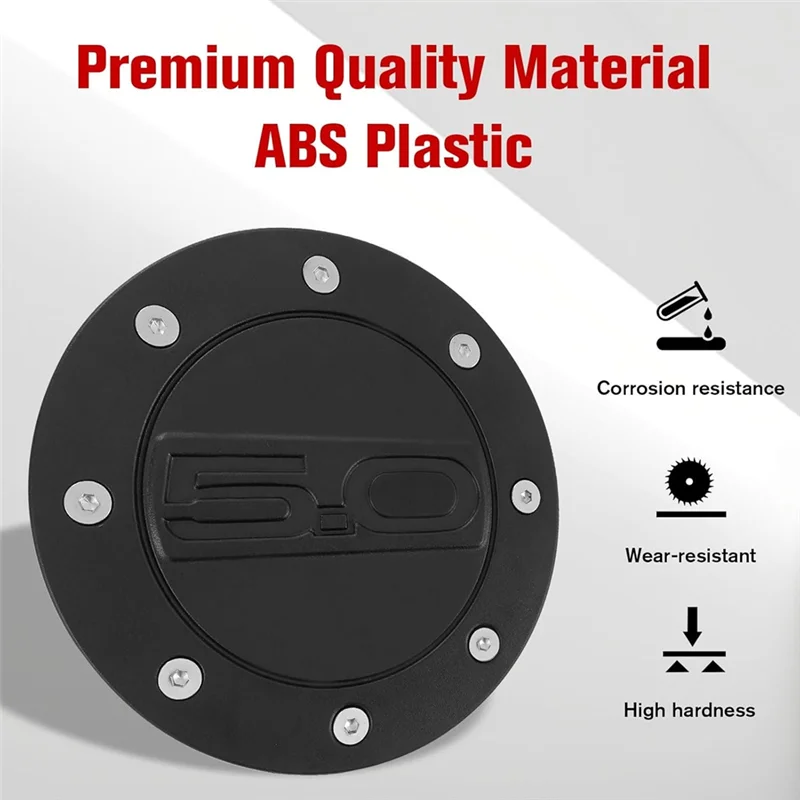Fuel Filler Door Cover Trim Accessories Car Gas Tank Cap Cover For Ford Mustang 2024 2025