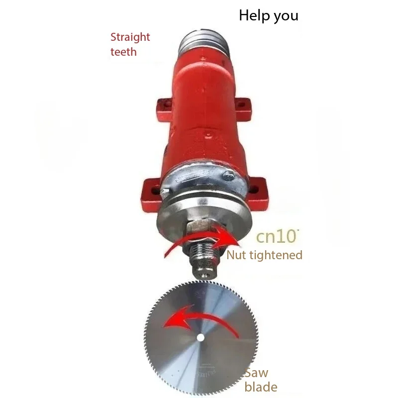 Metal saw spindle, saw shaft 204 MM, drive shaft, saw shaft slide table