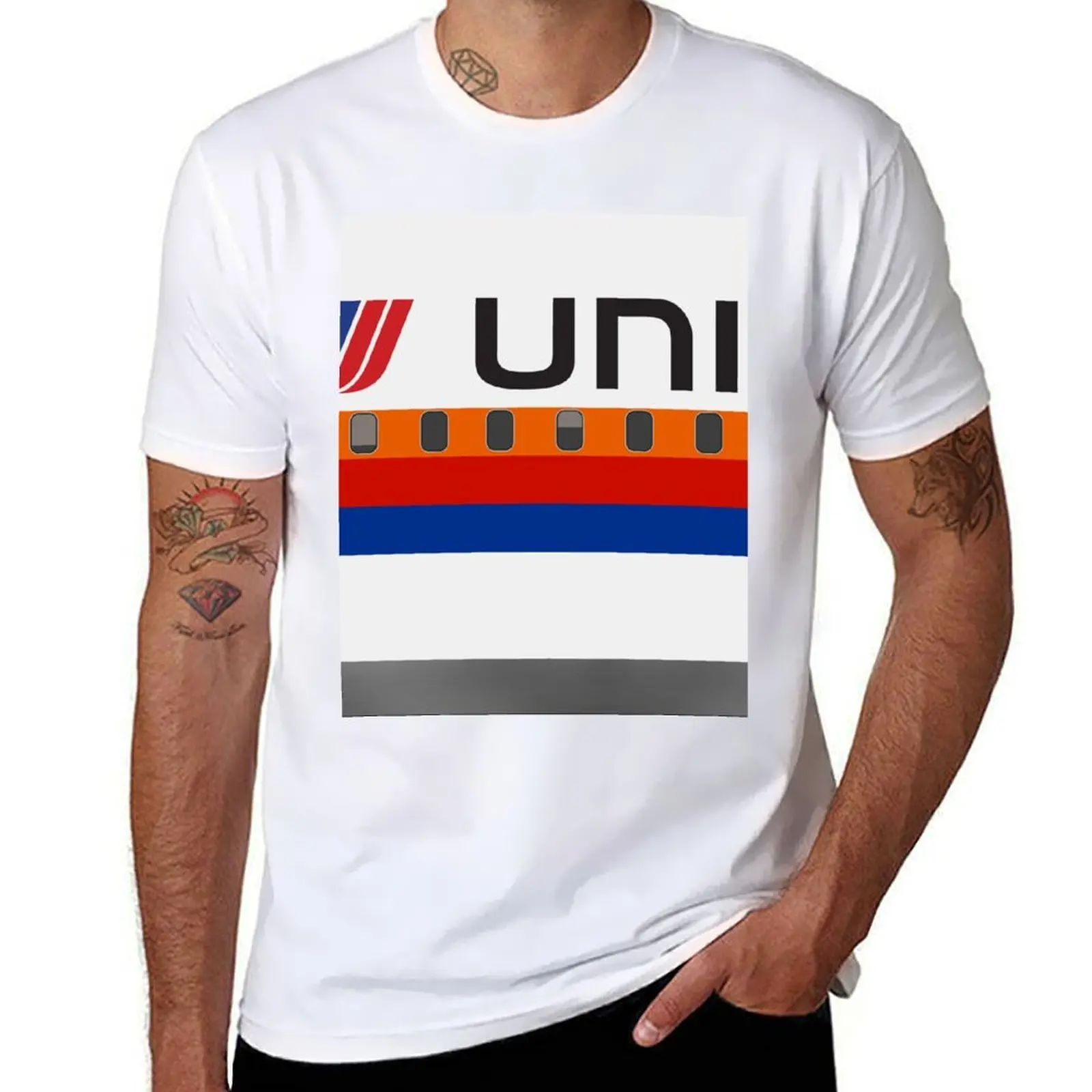 

Plane Tees - United Airlines (Saul Bass) T-Shirt t shirts for man cotton soft t shirts for man graphic funny T-Shirt