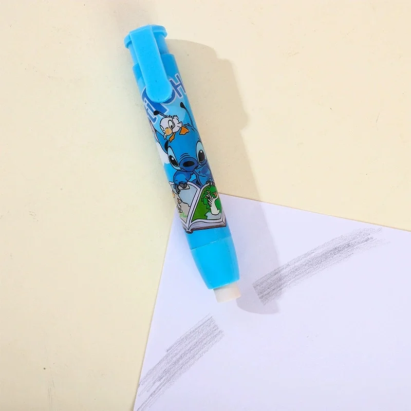 Gumki do mazania Anime Stitch, artykuły szkolne, urocze gumki do pisania i rysowania, gumki do ołówków dla dzieci, artykuły papiernicze.