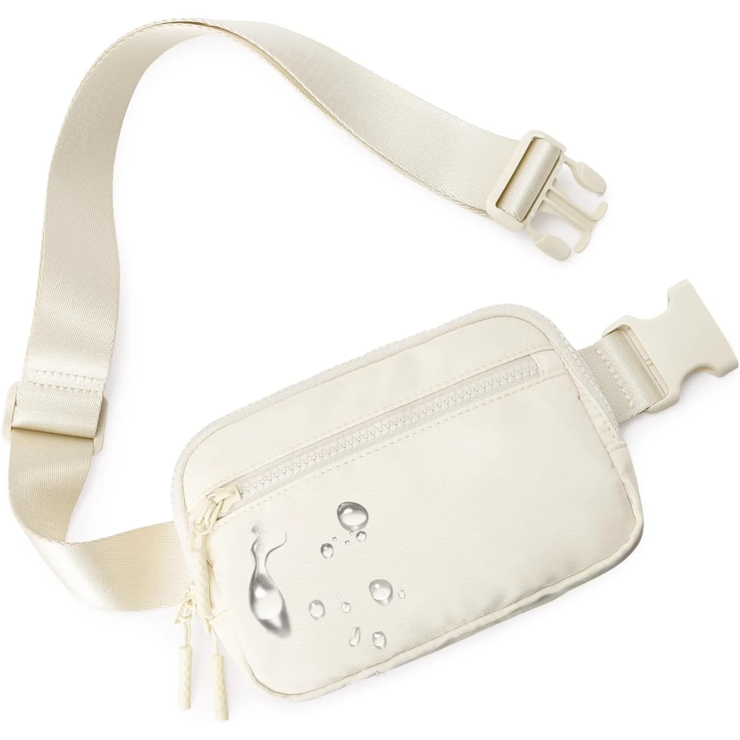 WESTBRONCO Fanny Packs for Women Men, Belt Bag with 4 Zipper Pockets, Fashion Waist Packs, Lightweight Crossbody Bags with Adjus