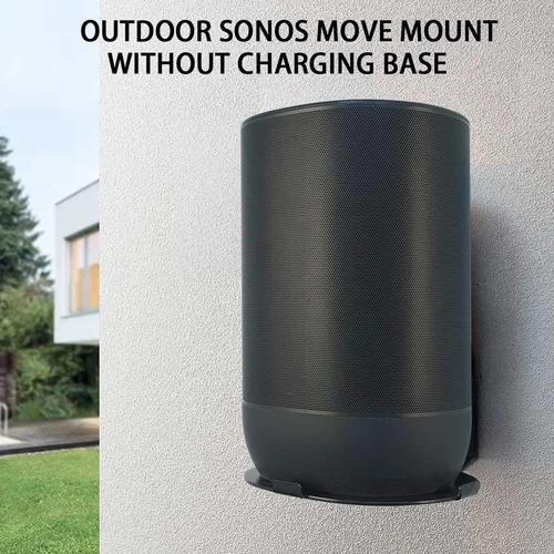 Imagen 2 del producto Estante de montaje de altavoz, altavoz de aleación de aluminio resistente, montaje en pared, resistente a la intemperie para mover 2 para ladrillos, postes de madera de mampostería