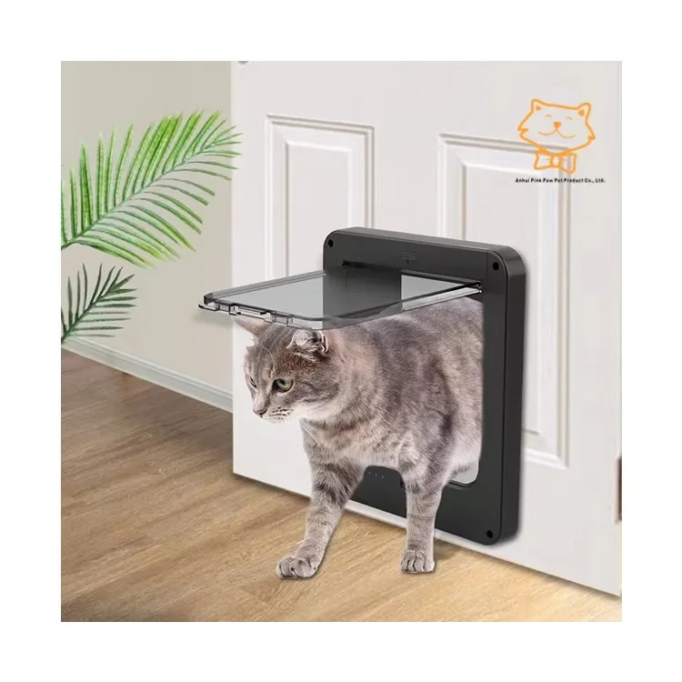 Manufacture Sale Smart Pet Door With Chip Key Suit For Middle Animals Low MOQ Customization Acceptable