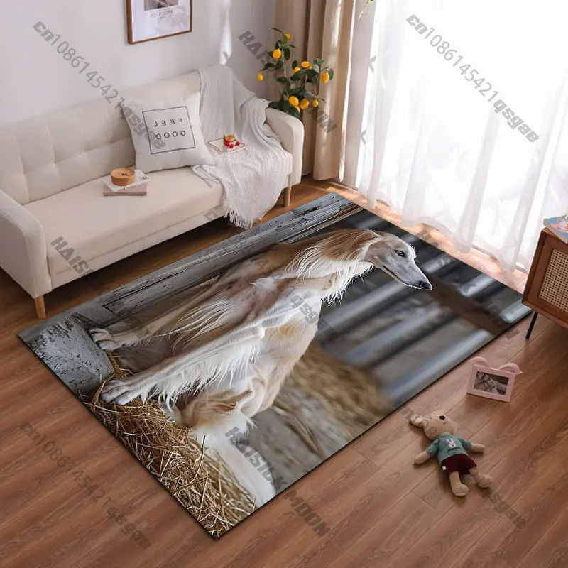 Elegant long-haired dogcarpet Yoga living room room decor children's crawling mat doormat area rug games floor mat
