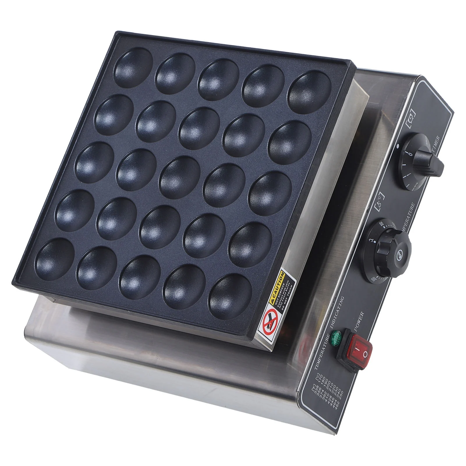 ワッフルメーカー 電気パンケーキ焼き器 950W ワッフル焼き器 ステンレス鋼 鉄製ワッフル型 キッチン調理器具 50-300 ℃
