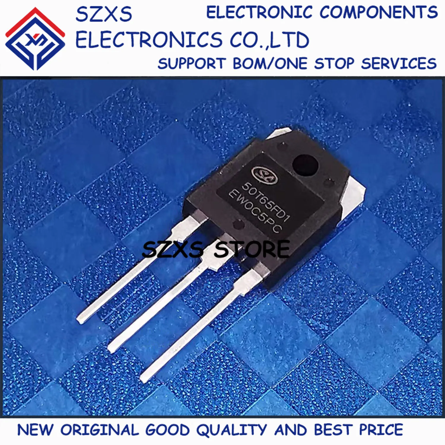 New Original 10Pcs SGT50T65FD1PN 50T65FD1 TO-3P 50A 650V IGBT Field-effect Transistor In Stock Good Quality