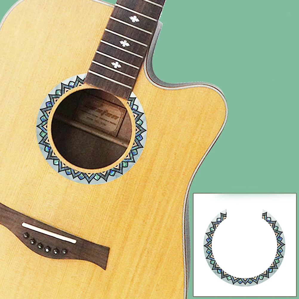 

2 Pcs Sound Hole Decal for Acoustic Guitar Stickers Decoration Accessories Inlay