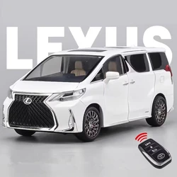 1:24 Lexuss LM300 MPV modello di auto in lega pressofuso in metallo giocattolo modello di auto alta simulazione suono e luce regalo per bambini con chiave