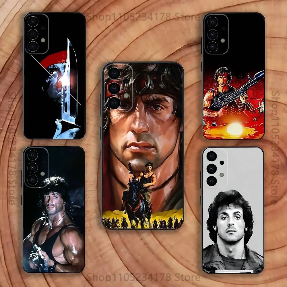 

First B-Blood John Rambo Phone Case for Samsung S series s21 s22 s23 s24 s25 FE Plus Ultra TPU Soft to Skin-friendly case