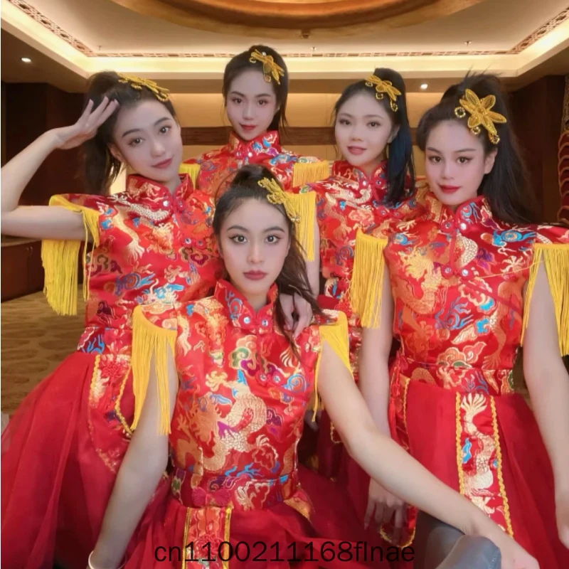 2026年新作モダンダンス衣装-男女兼用-ヤンコチーム-ドラム演奏用-モダンステージ-大人用衣装