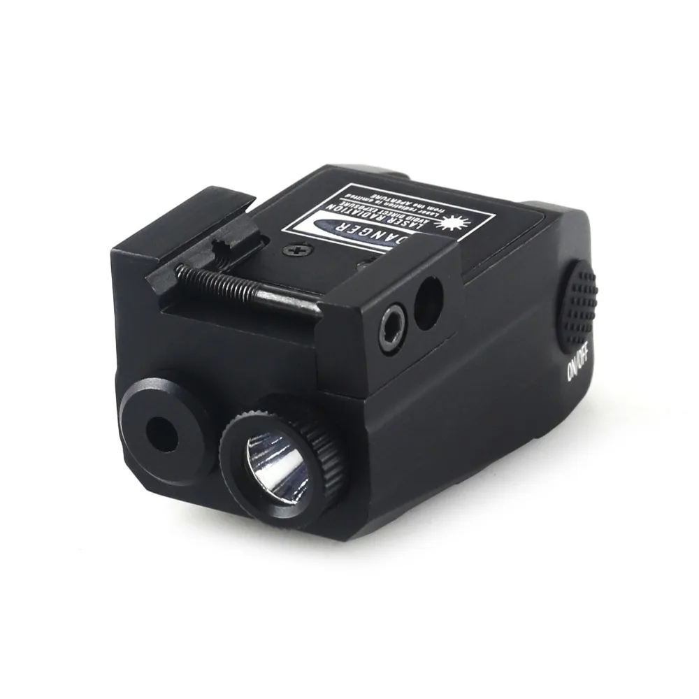 مسدس التكتيكية مصباح يدوي كومبو 500 لومينز LED الشعلة الأحمر/الأخضر الليزر البصر سلاح بندقية ضوء المدمج في البطارية صالح 20 مللي متر السكك الحديدية