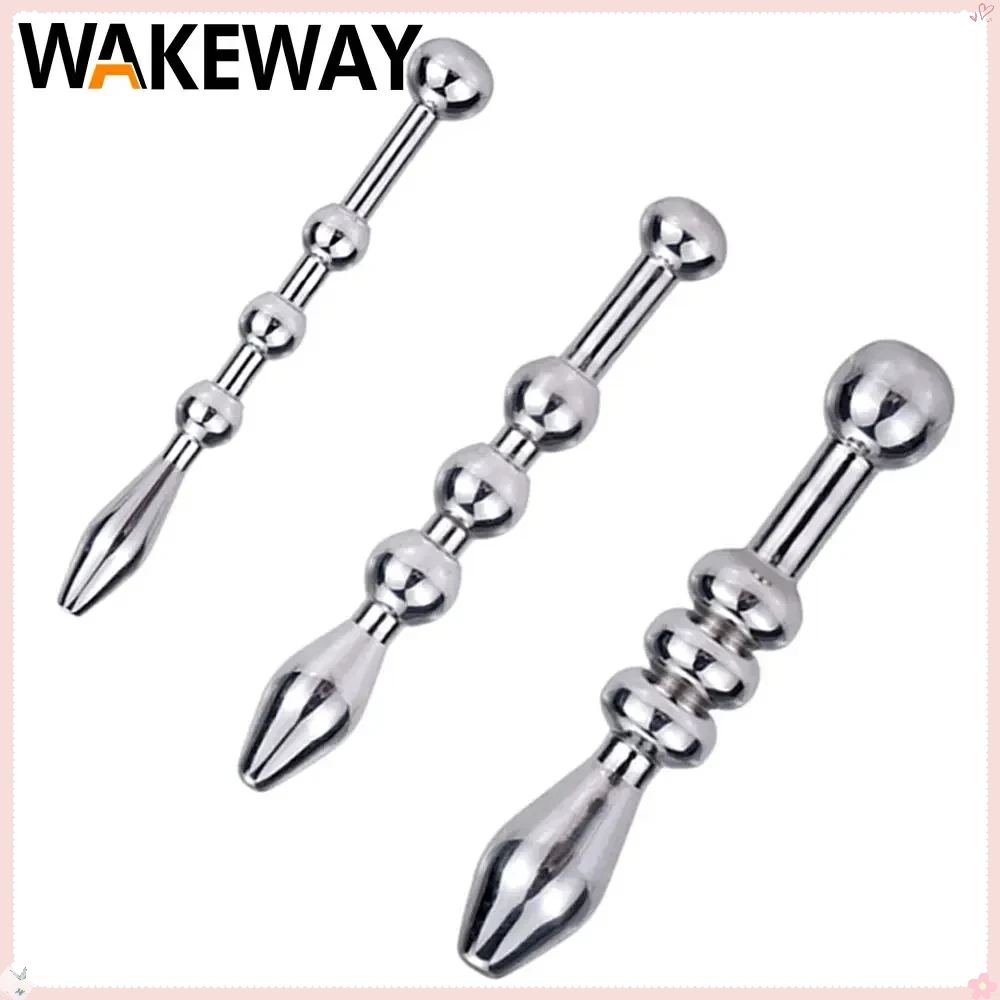 WAKEWAY Paslanmaz Çelik anal tıkaç Üretral Dilatör Kateter Ses Üretral Ses Erkek Üretral Oyuncak
