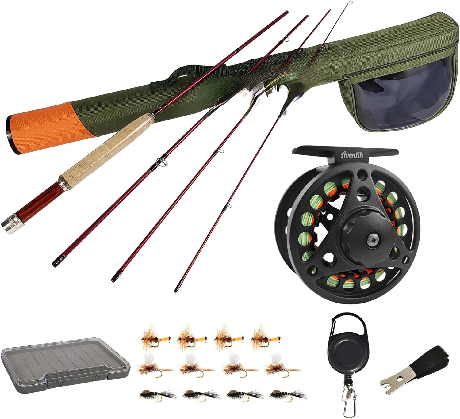 

Extreme Fly Fishing Combo Kit 0/1/2/3/4/5/6 Weight Starter Fly Fishing Rod and Reel Kit Outfit with One Travel Case Catfishing