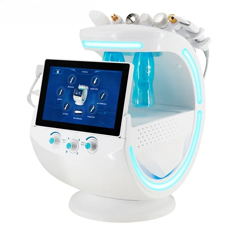 Smart ice blue small bubble skin management beauty instrument, oxygen injection instrument, skin detection large bubble