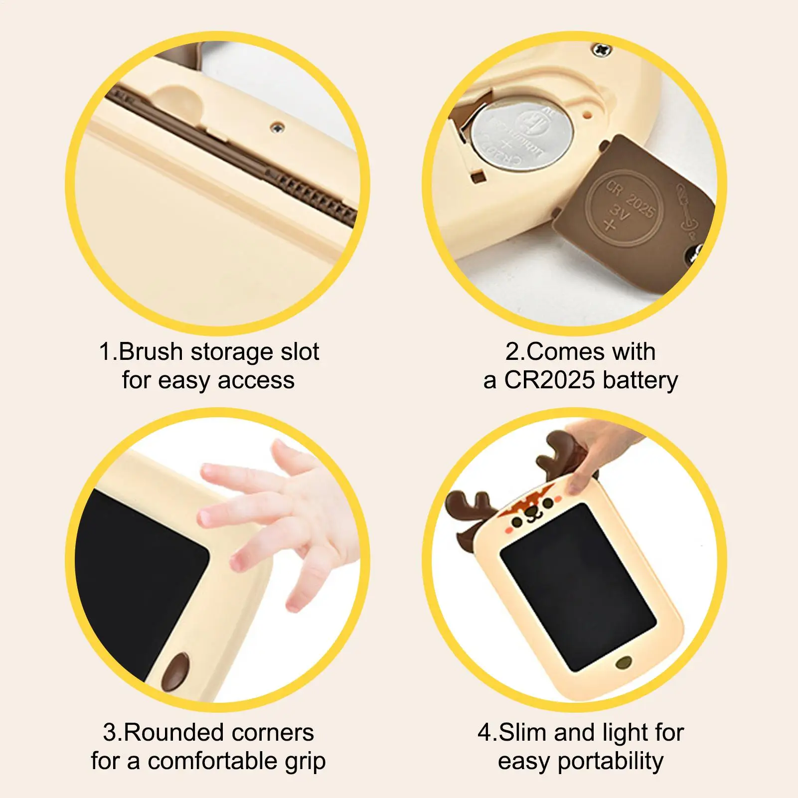 لوحة خربش LCD للكتابة ألعاب تعليمية قابلة للمسح مقاس 8.5 بوصة شاشة ملونة لوحة خربش للأطفال والأولاد والبنات في الفصول الدراسية