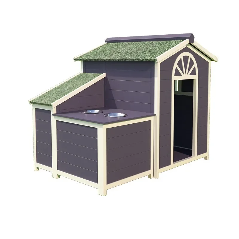 

Dog House Outdoor Solid Wood Kennel Outdoor Rain and Sun Protection Dog House Medium and Large Kennel Dog Villa Wooden Pet Nest