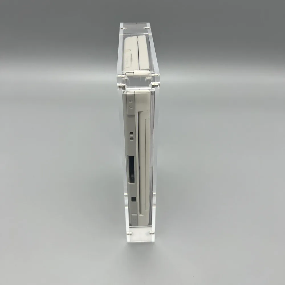 กล่องเก็บคอนโซลฝาครอบแม่เหล็กอะคริลิคความโปร่งใสสูงสําหรับ Nintendo DSiXL NDSiLL