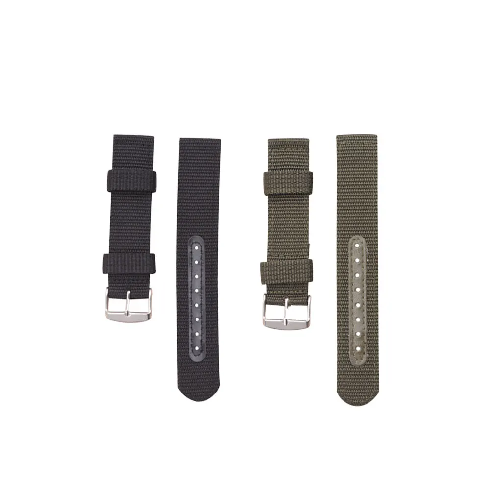 

2pcs 22Mm Nylon Watchband Breathable Lightweight Comfortable Watch Strap Replacement Stylish Sports Wristband Durable Easy