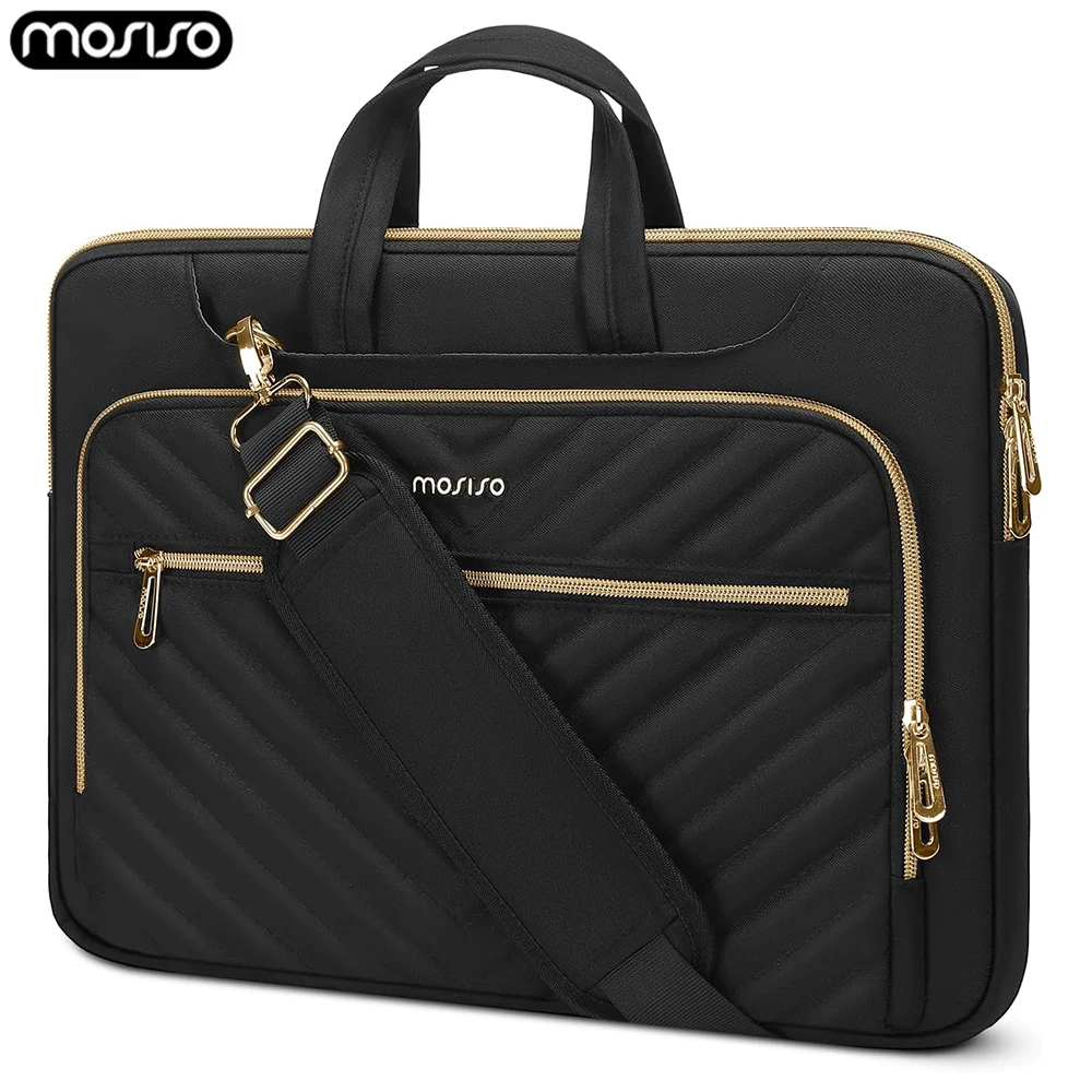 Protective Laptop Bag Computer Handbag for MacBook Air 15 inch A2941 Pro16 M3 A2991 HP Dell Asus Notebook Messenger Shoulder Bag