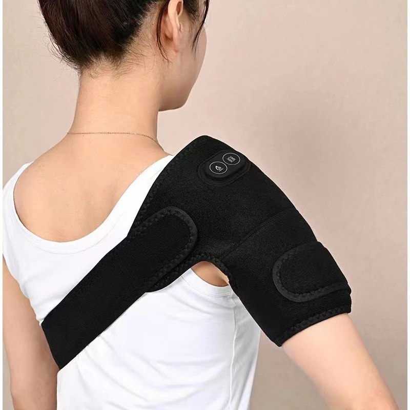 3-in-1 USB plug-in heating and vibrating shoulder and knee support belt