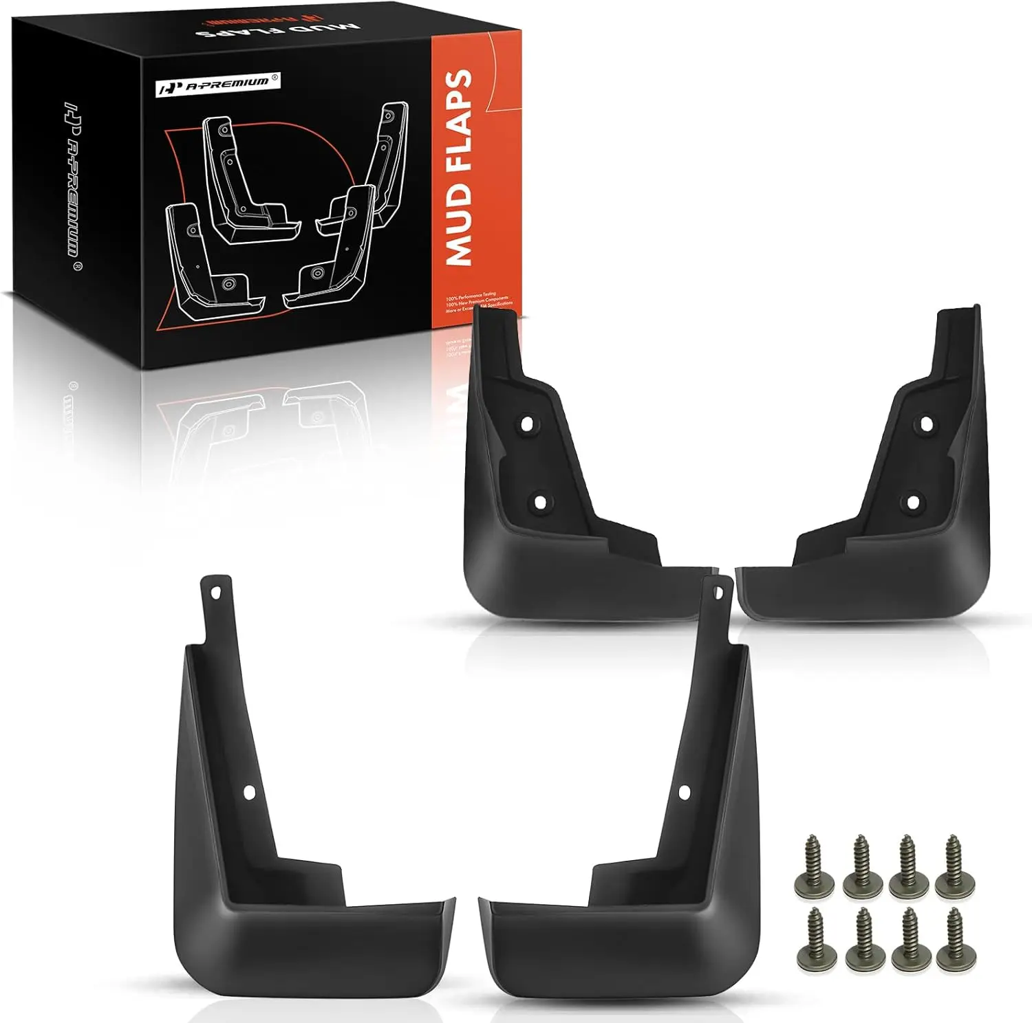 

Набор из 4 брызговиков для Cruze 2016-2020, седан, черные, передние и задние, стороны водителя и пассажира