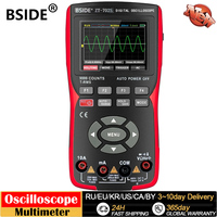 BSIDE 9999 Counts Oscilloscope Multimeter 400V 48M/S 10MHZ PC Waveform Data Storage Oscilloscope Sampling Rate Electronic Test