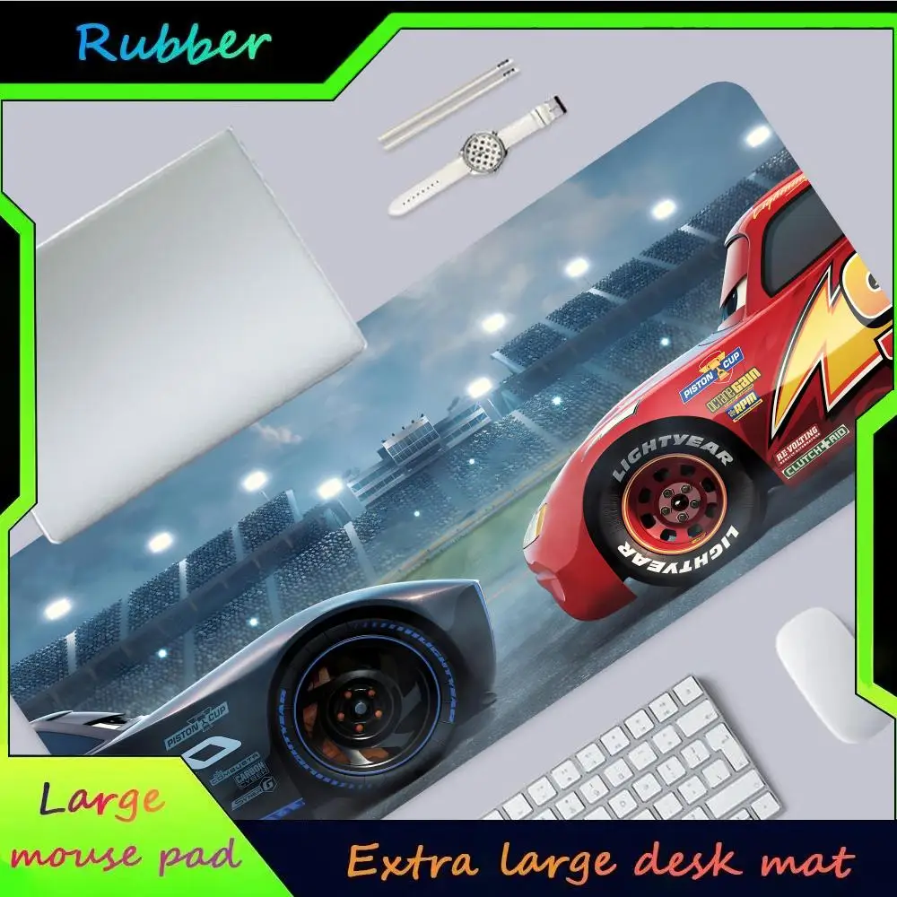 disney Fast L-Lightning McQueen Car MINISO Mouse Pad Hot Large Game Mause Pads XL Lock Edge Size for Gamee Give gifts daughter b