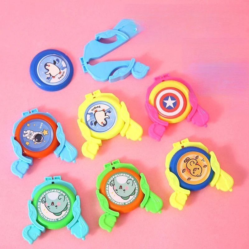 1Pcs Cartoon-Muster Mini Launcher Schießen Spiel Outdoor Spielzeug für Kinder Geburtstag Party Favors Pinata Füllstoffe Schule Belohnungen