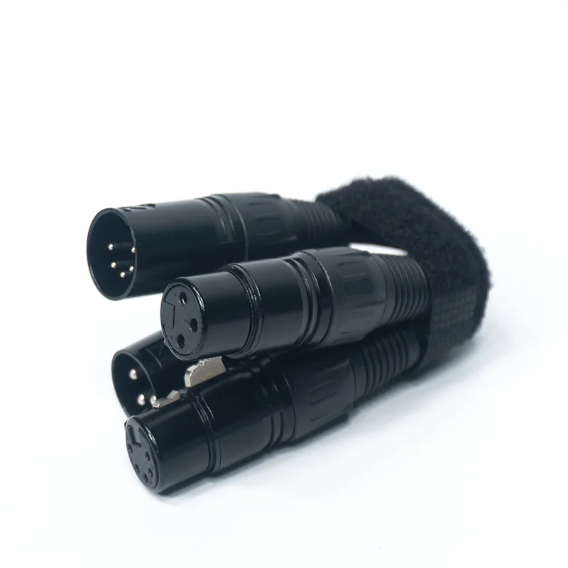 5Pcs XLR Cable Audio Line 3Pin/5Pin XLR Female to Male Microphone Extension Cable for Mixer Amplifiers Sound Balanced XLR Cable