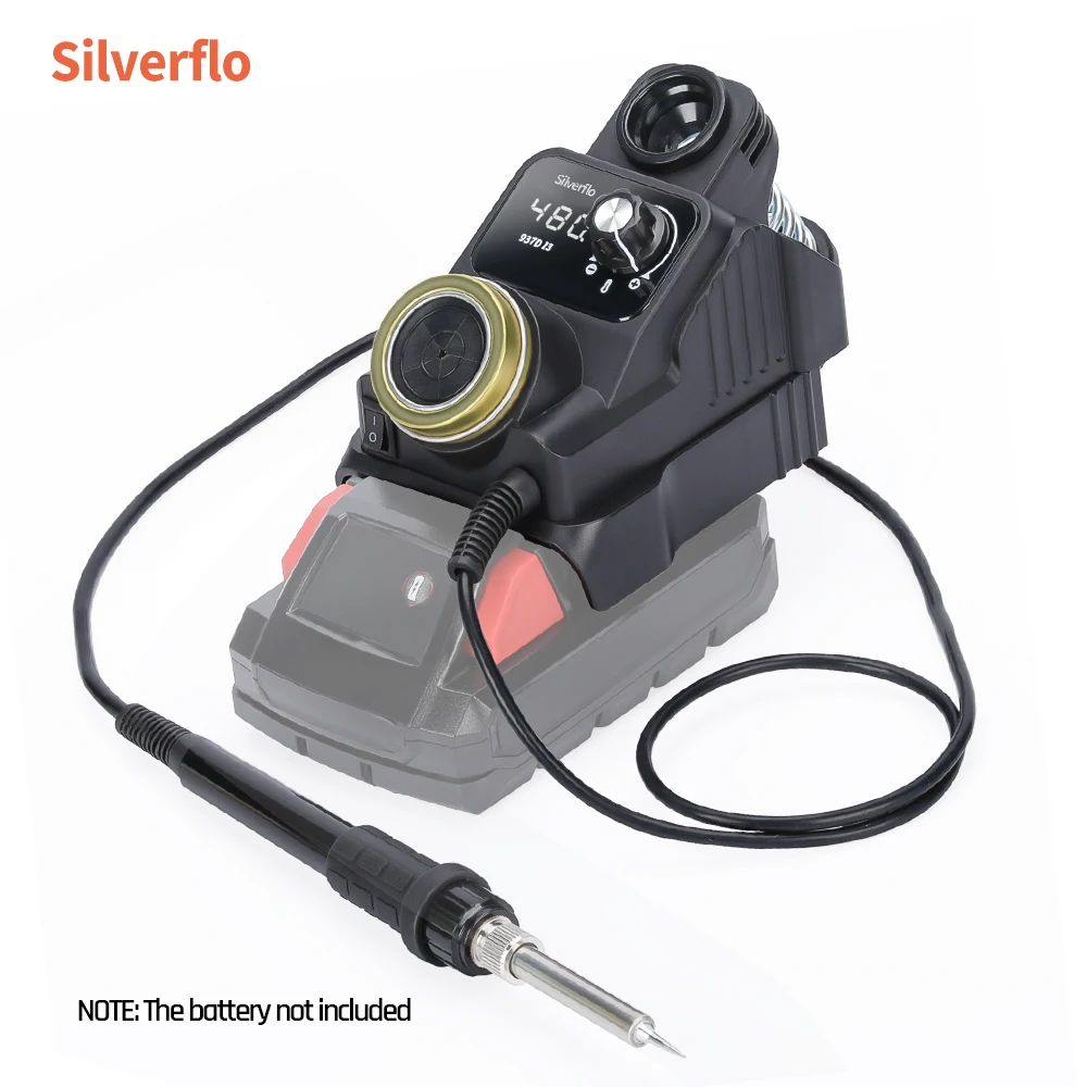 

Беспроводная паяльная станция Silverflo 937D-I, портативный паяльник с режимом сна для DEWALT/Milwaukee/MAKITA/аккумулятора 18/20 В