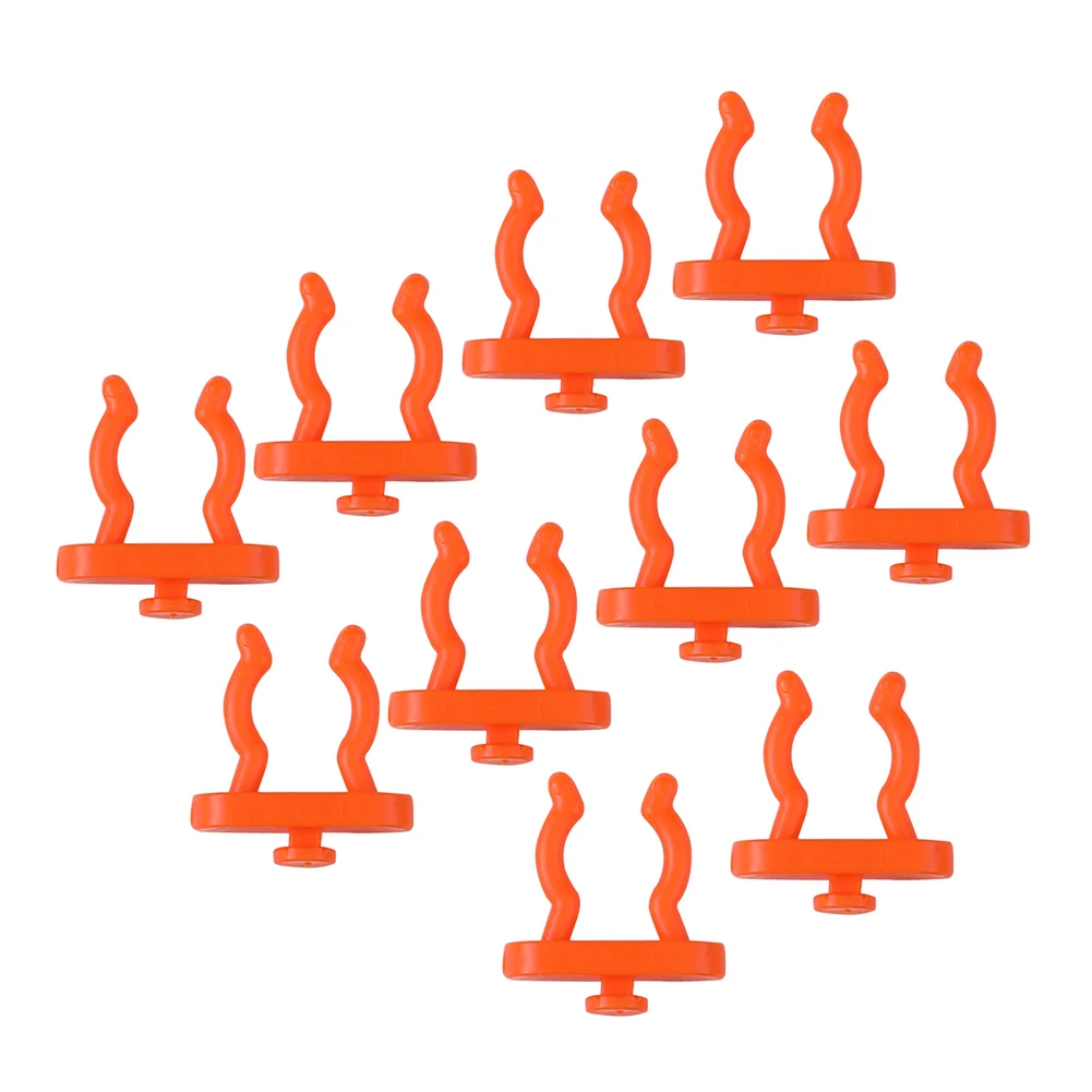 Gancho para tablero colgante, almacenamiento montado en la pared, colgar una variedad de herramientas, Color naranja, variedad de accesorios, juego de 10 Uds. De Material ABS