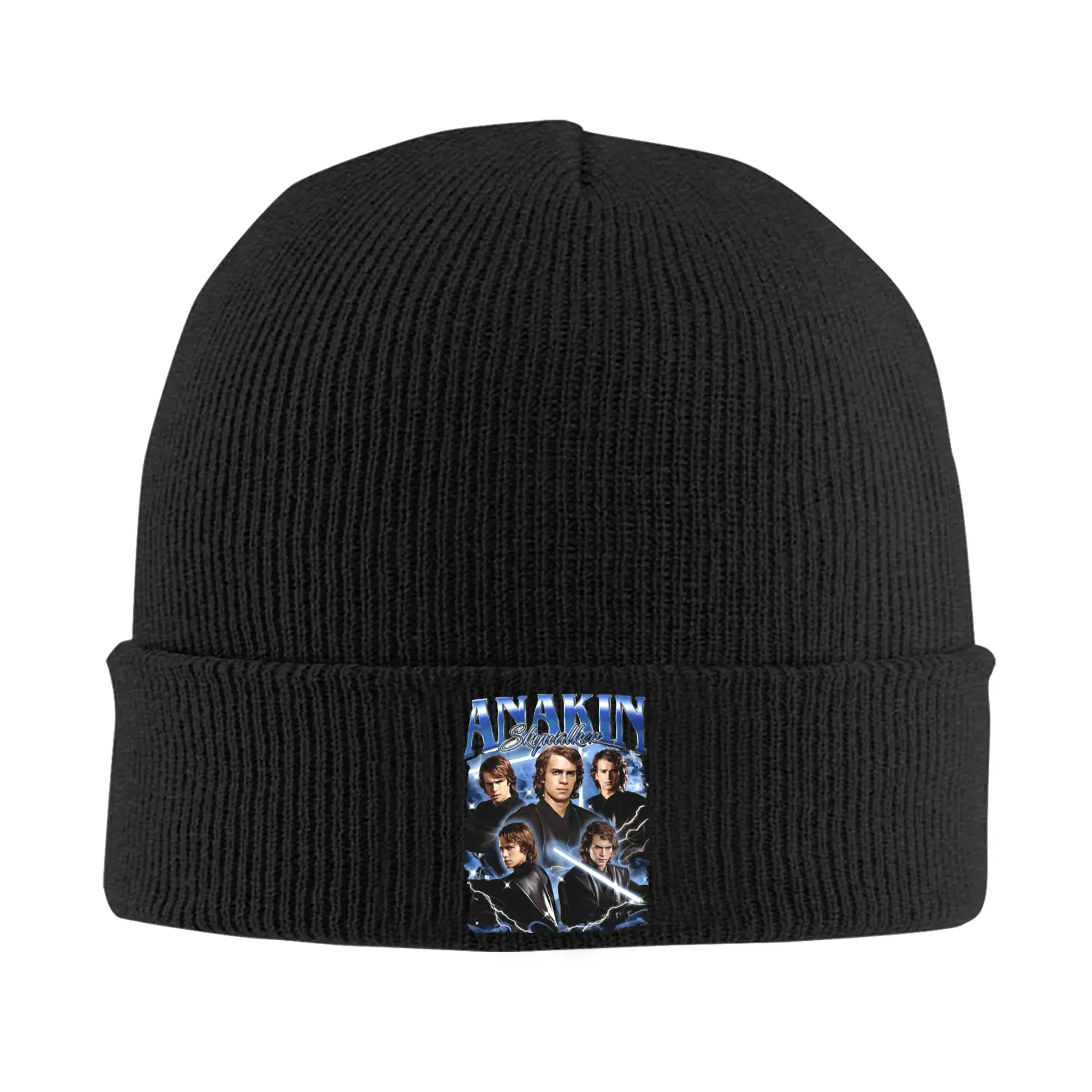Retro Anakin Skywalker Homage Movie Knitting Hat Beanie Hats Kpop Warm Men Women Bonnet Hats Winter Graphic Funny Caps Gift Idea