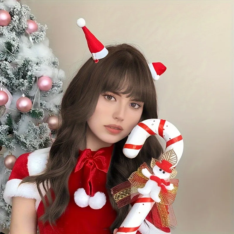 1/12 個セットエレガントなクリスマス帽子ヘアクリップかわいい遊び心のあるミニ帽子ヘアクリップお祭りの雰囲気誕生日パーティーファッション帽子